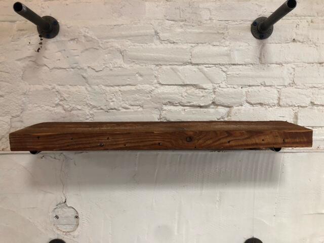 30" Reclaimed Barn Wood Shelf - 2x8