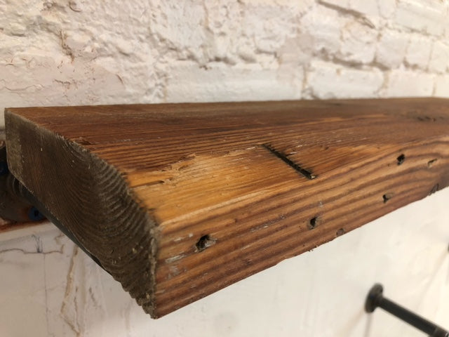 30" Reclaimed Barn Wood Shelf - 2x8