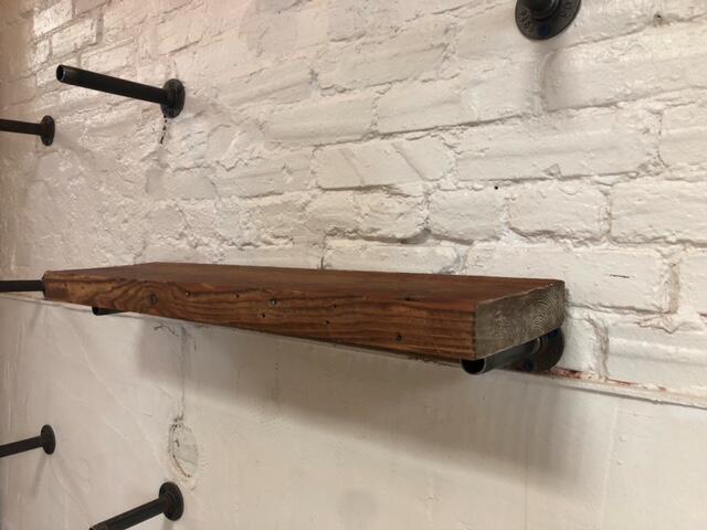 30" Reclaimed Barn Wood Shelf - 2x8
