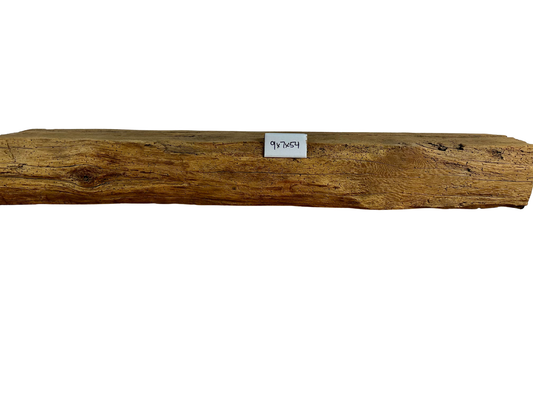 Hand Hewn Beam Fireplace Mantel - 7"H x 9"D x 54"L