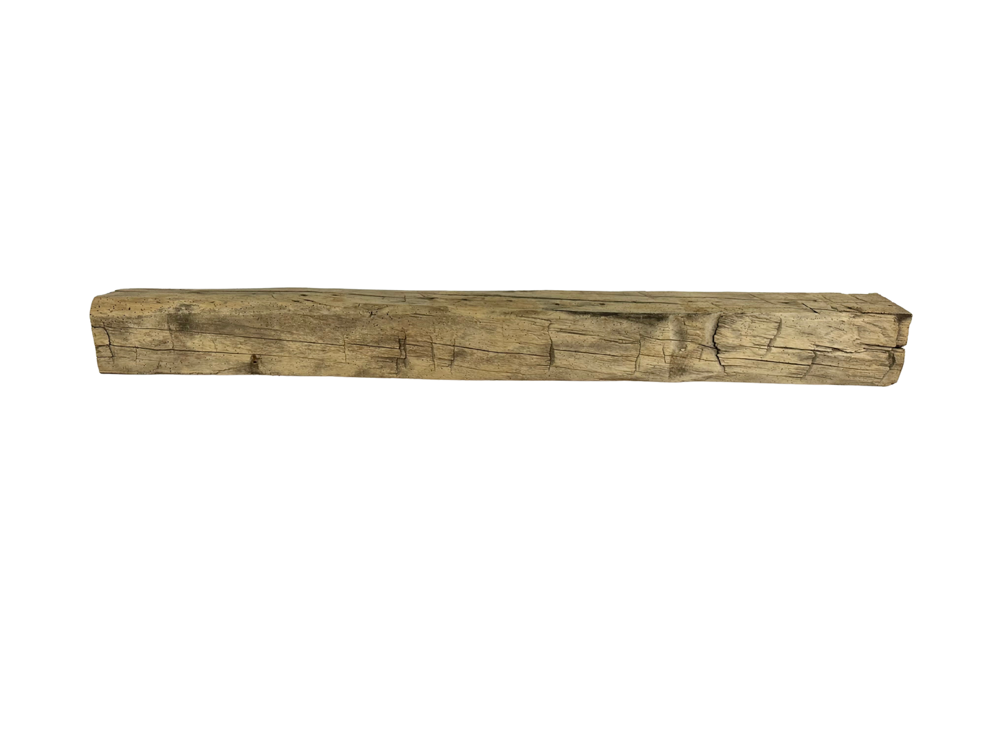 Hand Hewn Beam Fireplace Mantel - 6"H x 6"D x 60"L