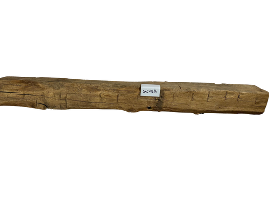 Hand Hewn Beam Fireplace Mantel - 6"H x 6"D x 56 3/4"L