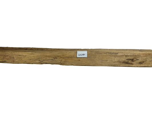 Hand Hewn Beam Fireplace Mantel - 6"H x 6"D x 84"L