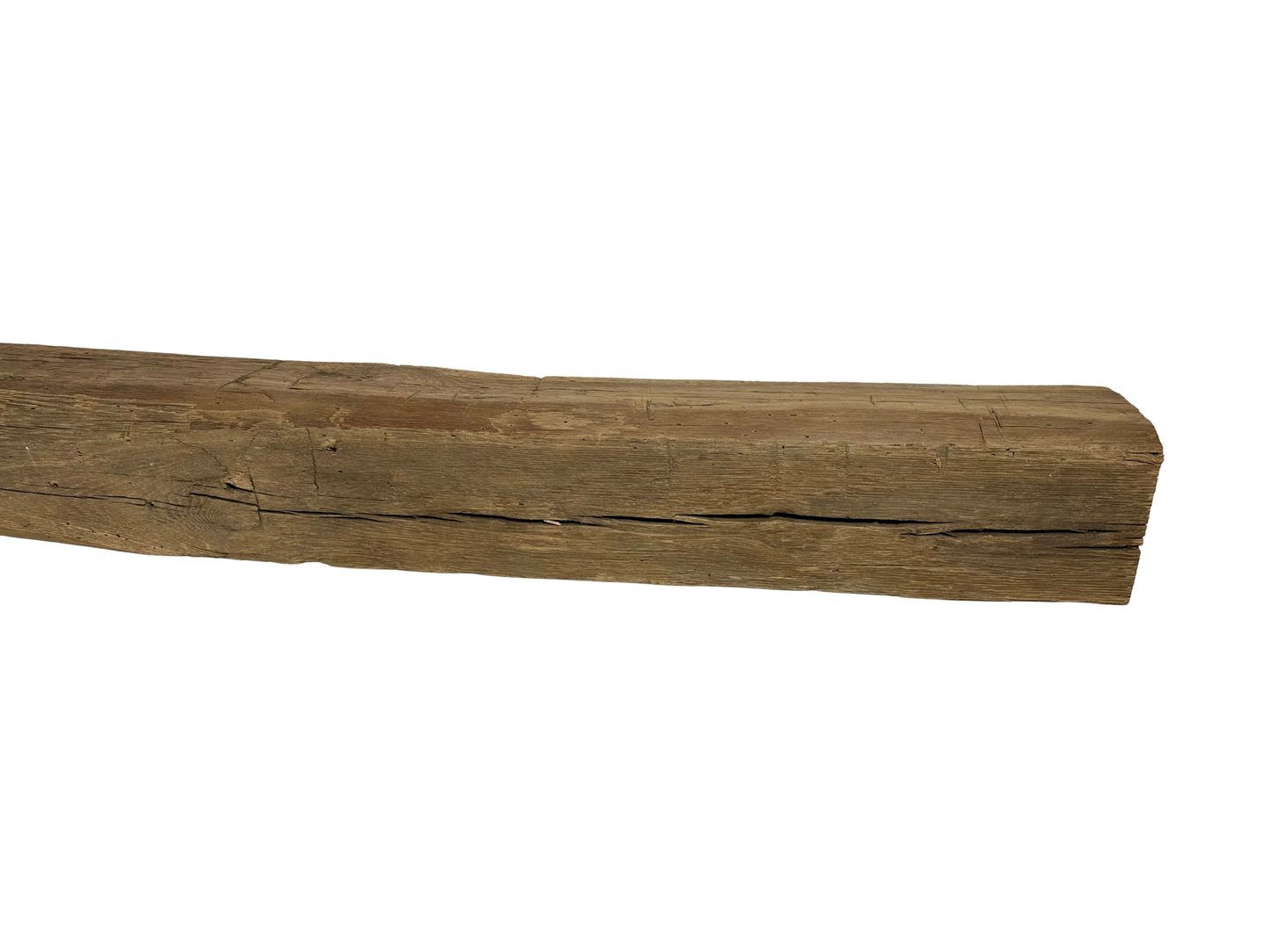 Hand Hewn Beam Fireplace Mantel - 5 1/2"H x 6"D x 60"L