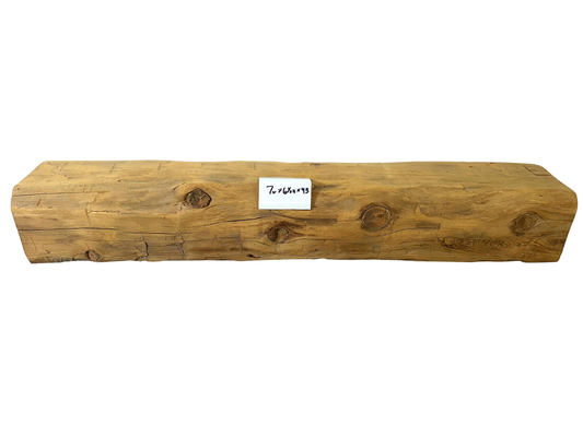 Hand Hewn Beam Fireplace Mantel - 6-1/2"H x 7"D x 43"L