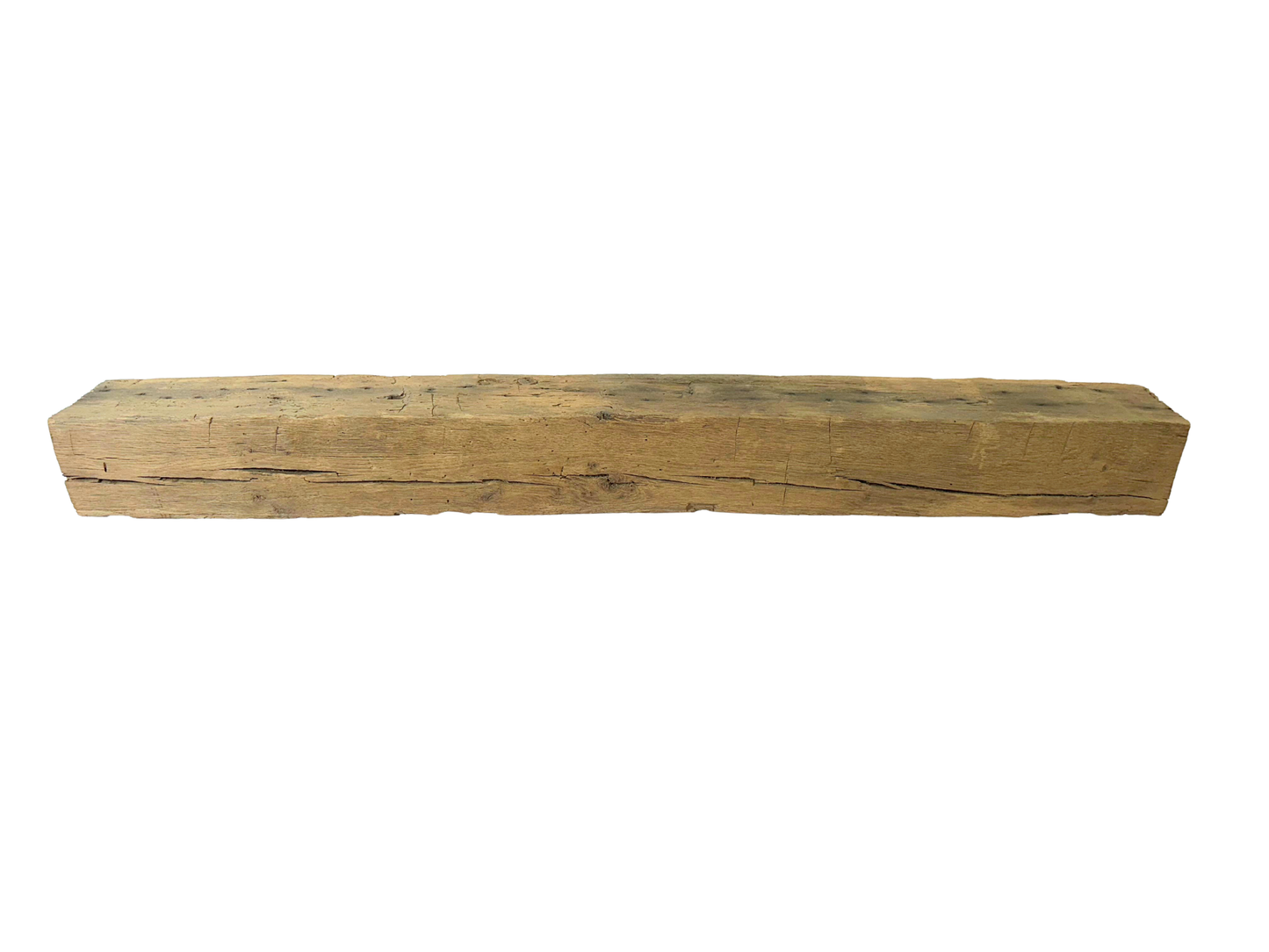 Hand Hewn Beam Fireplace Mantel - 5-1/2H x 6D x 54