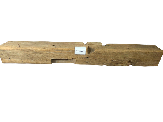Hand Hewn Beam Fireplace Mantel - 7"H x 7"D x 59"L