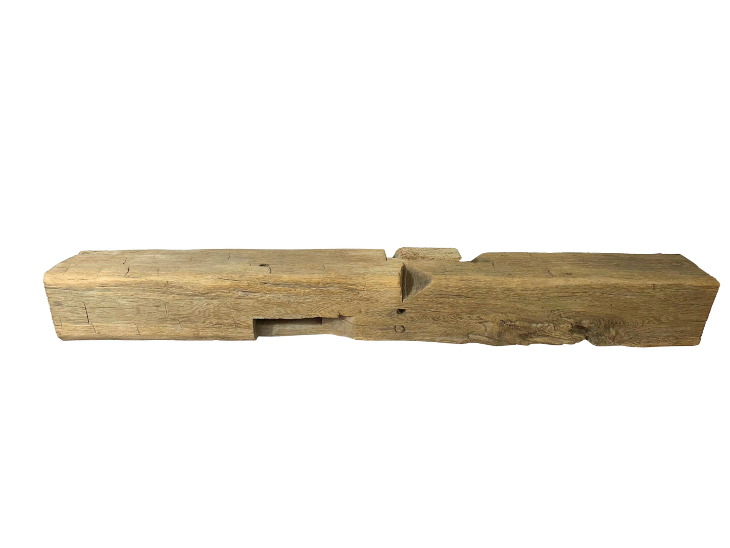 Hand Hewn Beam Fireplace Mantel - 7"H x 7"D x 59"L