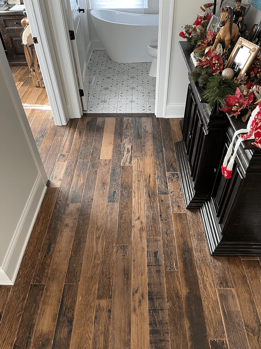 Reclaimed Kentucky Race Horse Fence Plank Engineered Flooring