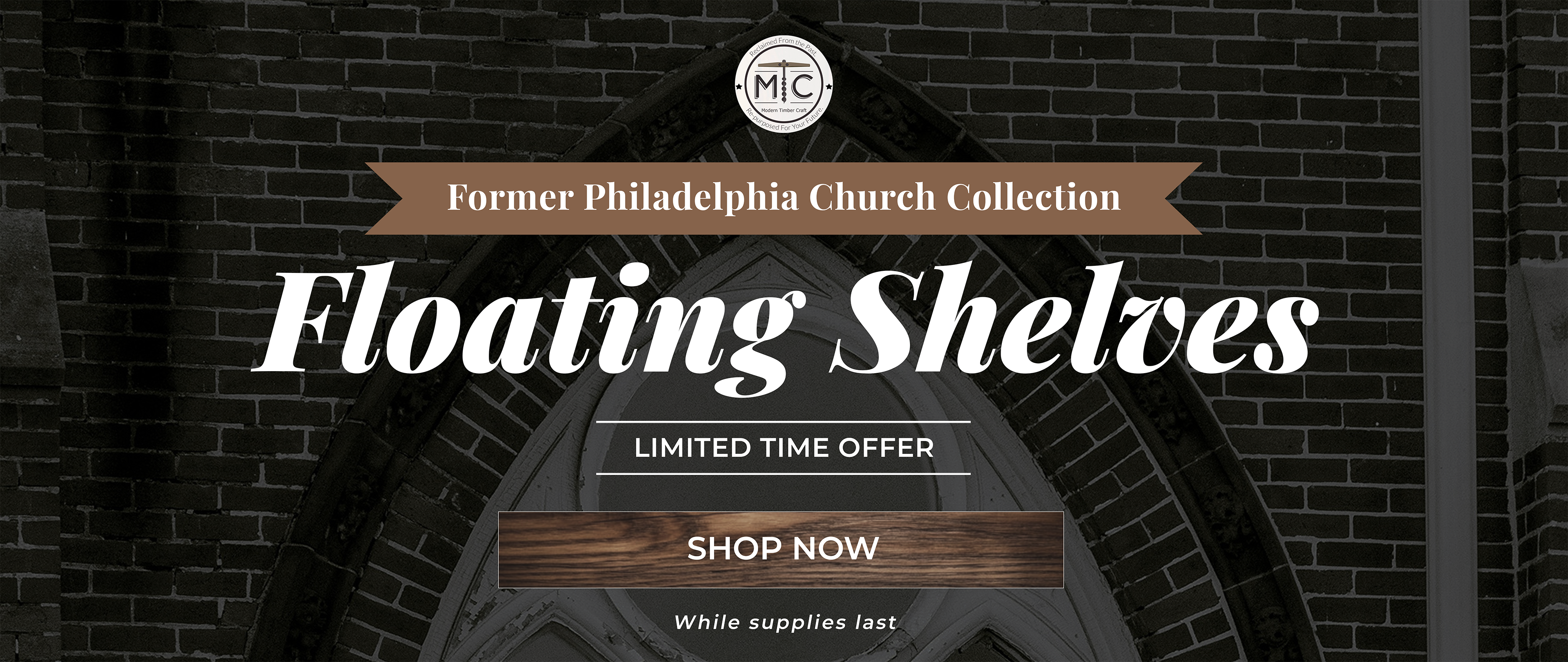 floating shelves desktop banner