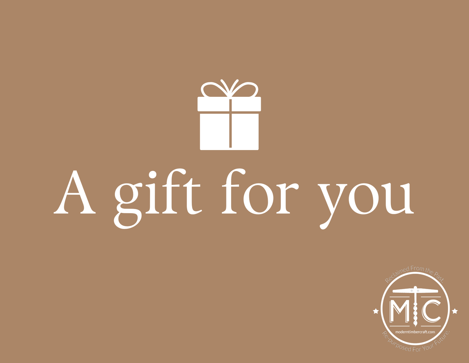 Modern Timber Craft Gift Card product image with logo