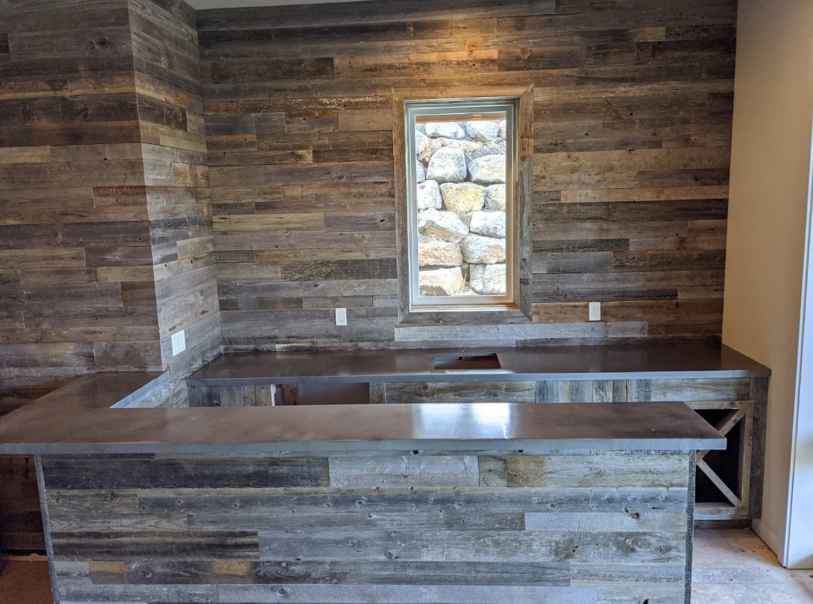 Weathered Grey Barnwood Paneling | Reclaimed Wood Wall and Ceiling Planks