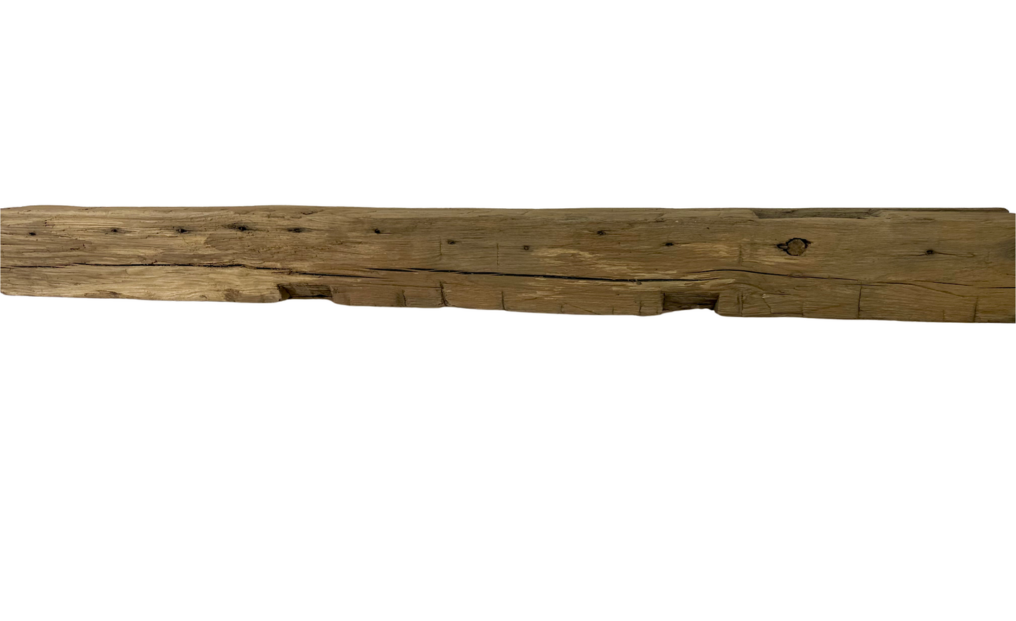 Hand Hewn Beam Fireplace Mantel - 6"H x 6"D x 64"L