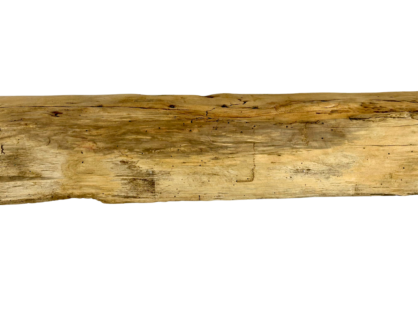 Hand Hewn Beam Fireplace Mantel - 6-1/2"H x 7"D x 75"L