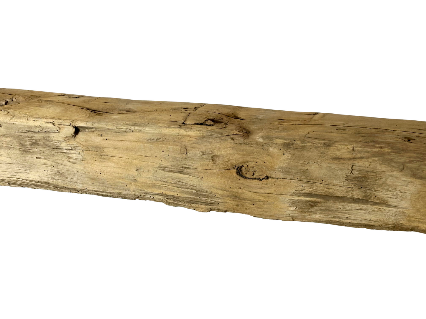 Hand Hewn Beam Fireplace Mantel - 6-1/2"H x 7"D x 75"L