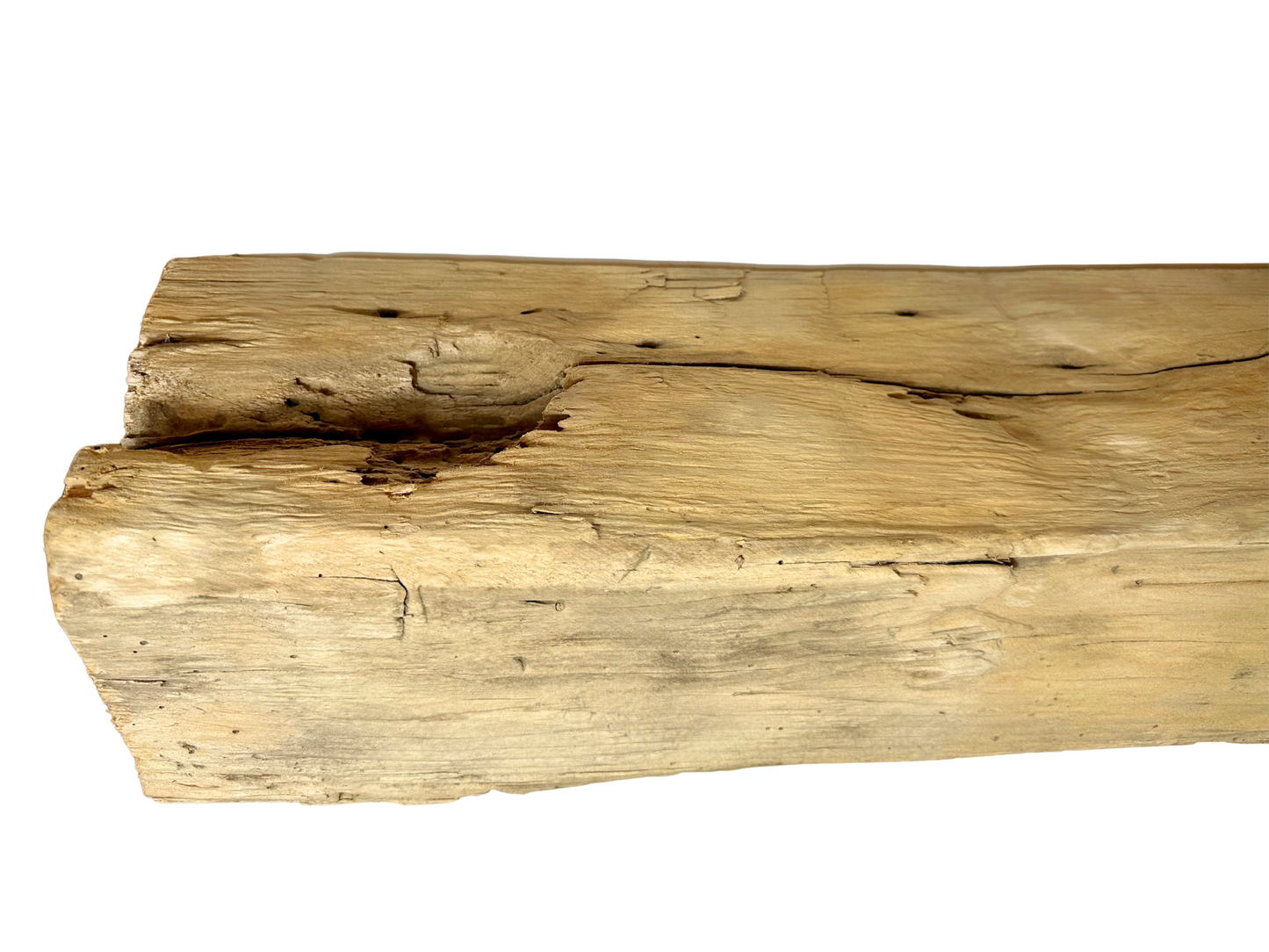 Hand Hewn Beam Fireplace Mantel - 6-1/2"H x 7"D x 75"L