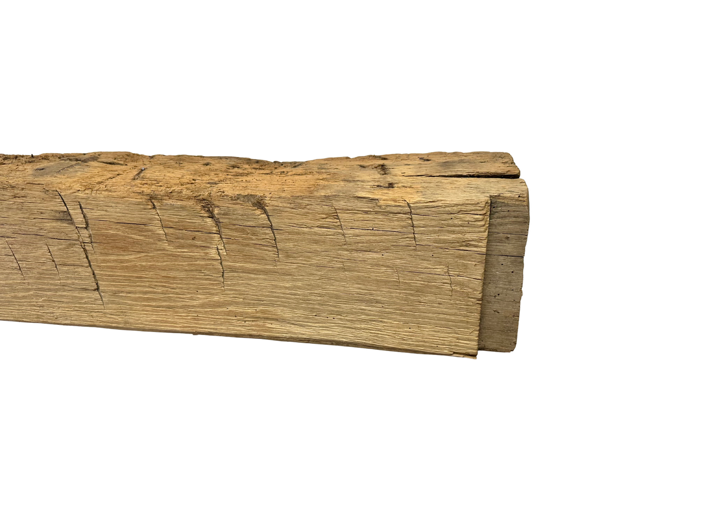Hand Hewn Beam Fireplace Mantel - 7"H x 7"D x 60"L