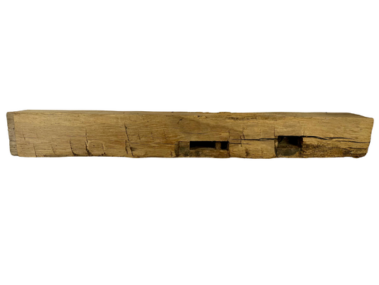 Hand Hewn Beam Fireplace Mantel - 7"H x 7"D x 60"L