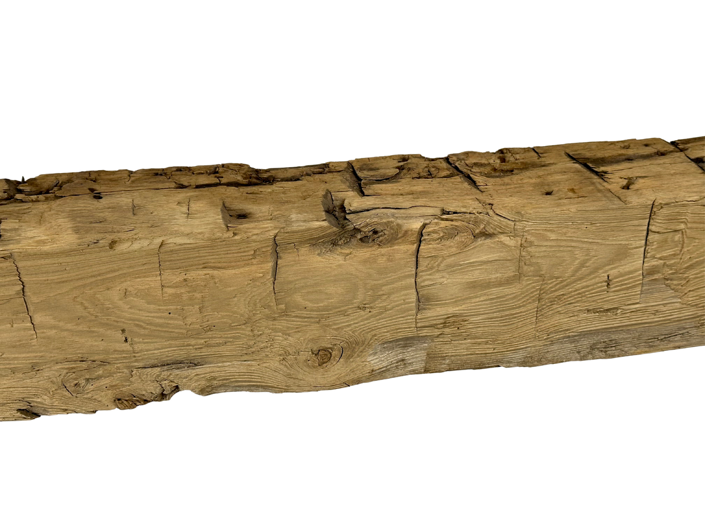Hand Hewn Beam Fireplace Mantel - 6"H x 6"D x 52"L