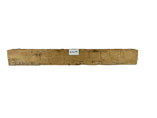 Hand Hewn Beam Fireplace Mantel - 6"H x 6"D x 52"L