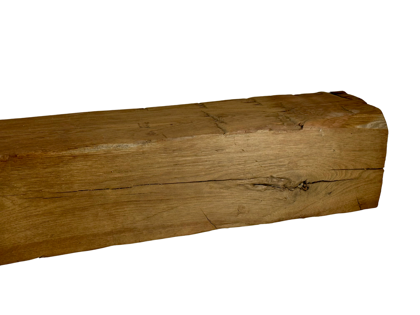 Hand Hewn Beam Fireplace Mantel - 7"H x 6"D x 49"L