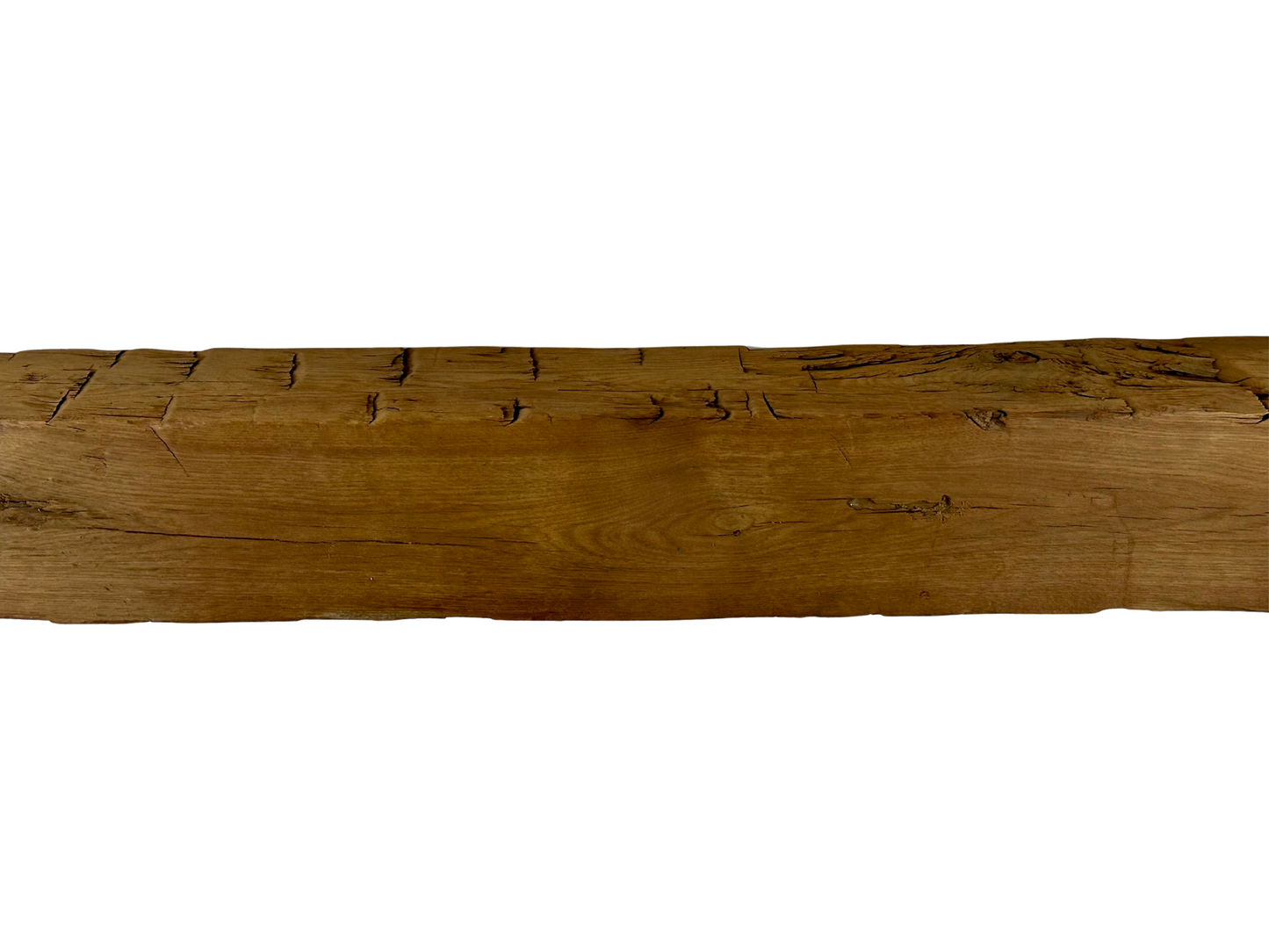 Hand Hewn Beam Fireplace Mantel - 7"H x 6"D x 49"L