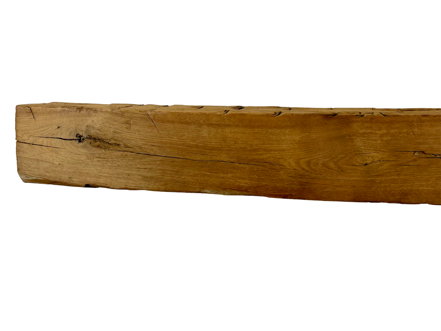 Hand Hewn Beam Fireplace Mantel - 7"H x 6"D x 49"L