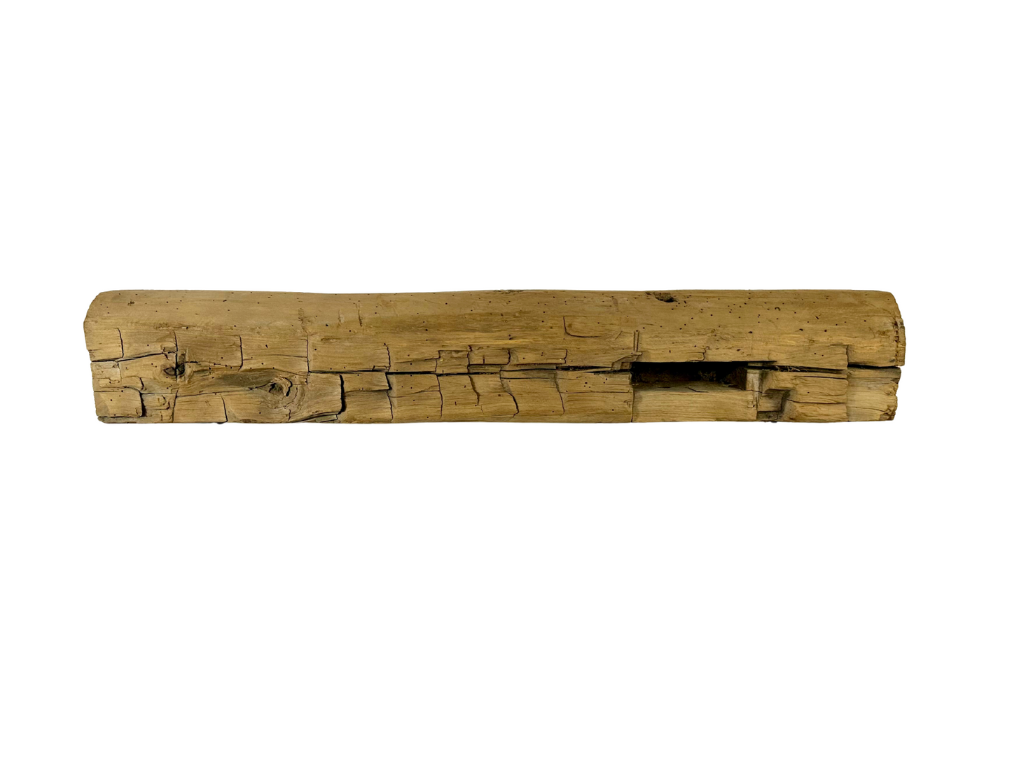 Hand Hewn Beam Fireplace Mantel - 7"H x 5-1/2"D x 43"L