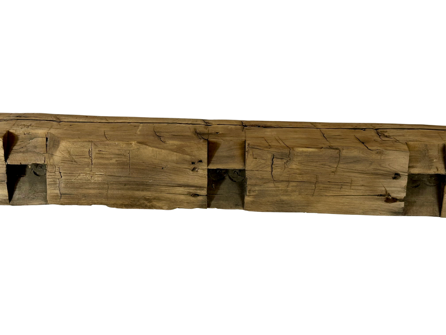 Hand Hewn Beam Fireplace Mantel - 6"H x 6"D x 88"L