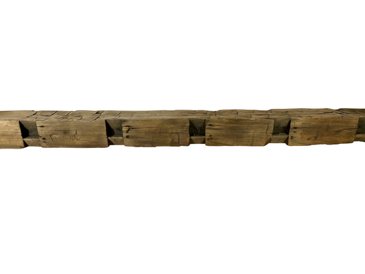 Hand Hewn Beam Fireplace Mantel - 6"H x 6"D x 88"L