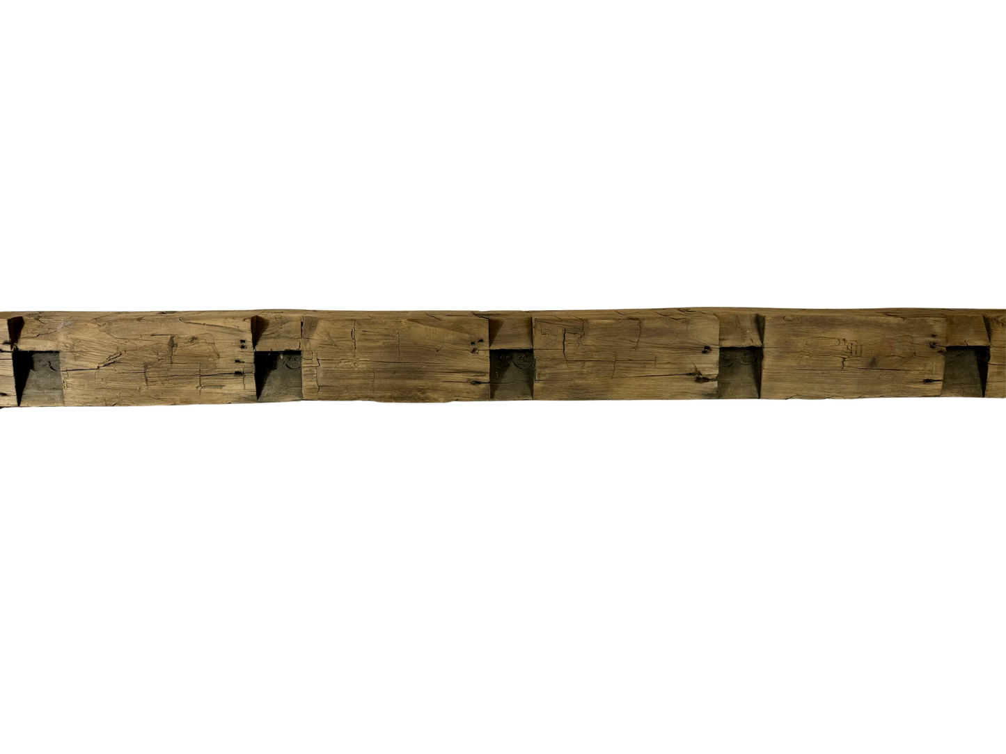 Hand Hewn Beam Fireplace Mantel - 6"H x 6"D x 88"L