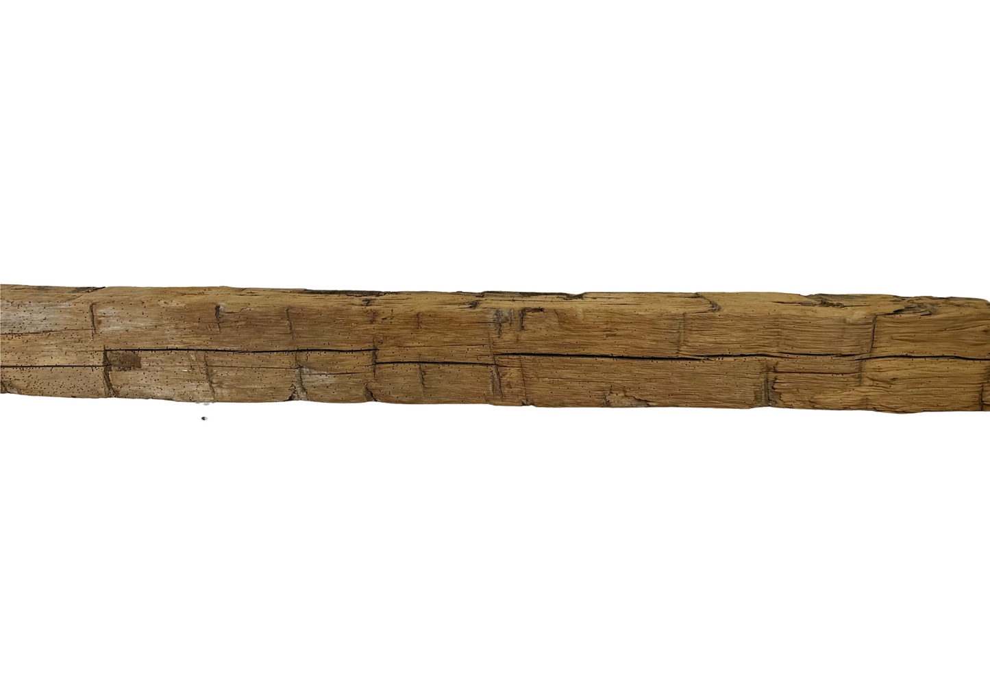 Hand Hewn Beam Fireplace Mantel - 6-1/2"H x 6-1/2"D x 72"L
