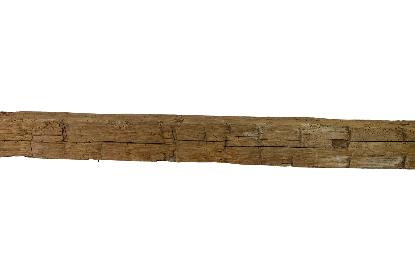 Hand Hewn Beam Fireplace Mantel - 6-1/2"H x 6-1/2"D x 72"L