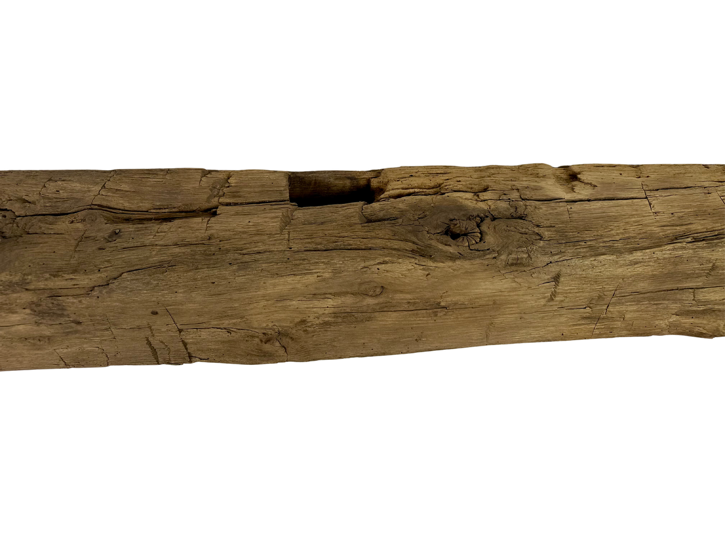 Hand Hewn Beam Fireplace Mantel - 7"H x 6"D x 60"L