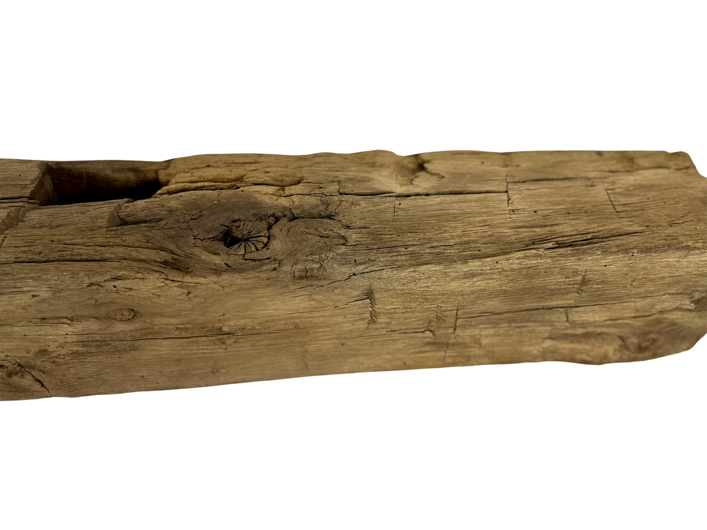 Hand Hewn Beam Fireplace Mantel - 7"H x 6"D x 60"L