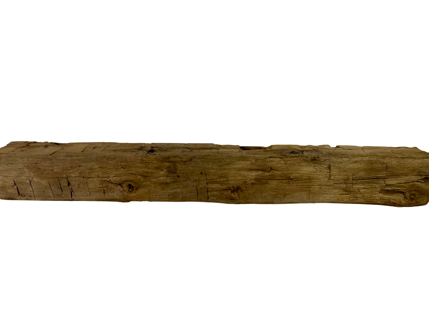 Hand Hewn Beam Fireplace Mantel - 7"H x 6"D x 60"L