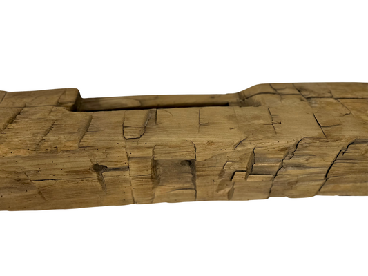 Hand Hewn Beam Fireplace Mantel - 7-1/2"H x 7"D x 84"L