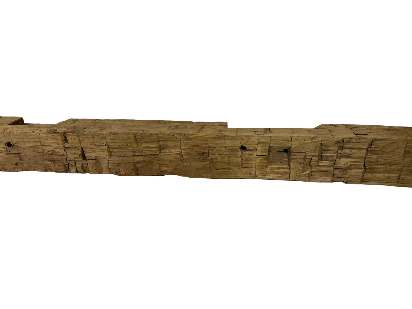 Hand Hewn Beam Fireplace Mantel - 7-1/2"H x 7"D x 84"L
