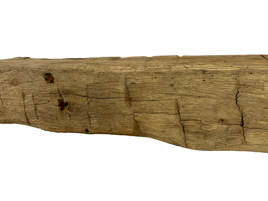 Hand Hewn Beam Fireplace Mantel - 7"H x 6"D x 60"L