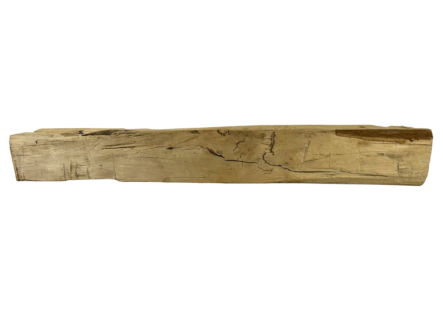 Hand Hewn Beam Fireplace Mantel - 7-1/2"H x 7"D x 57"L