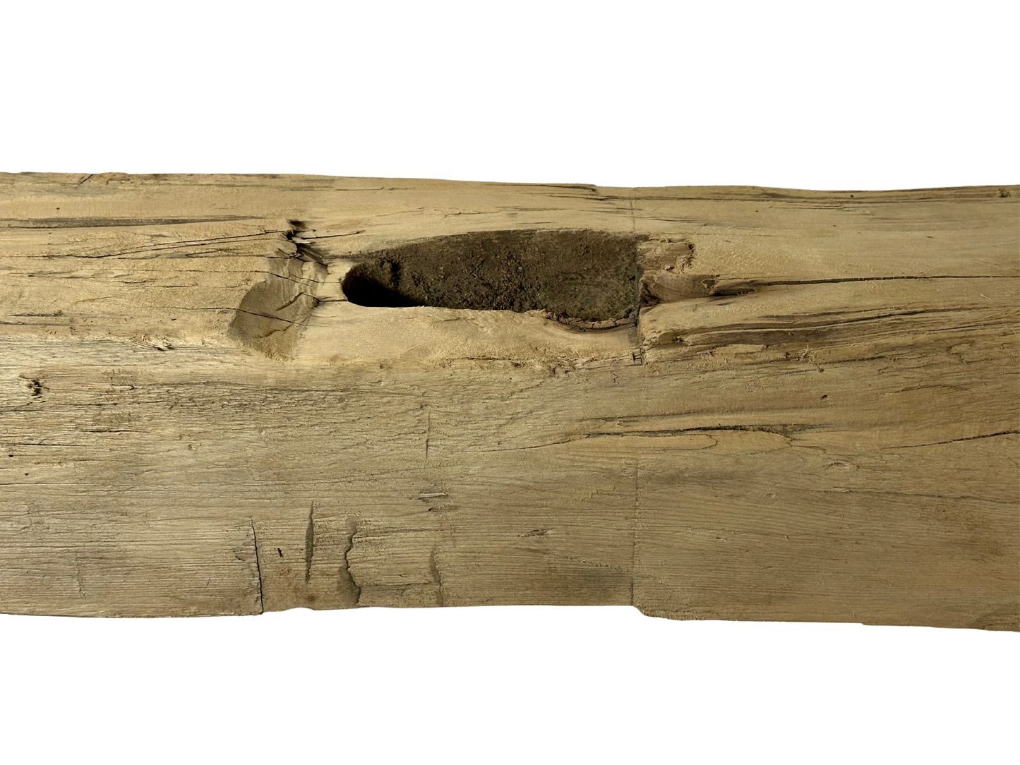 Hand Hewn Beam Fireplace Mantel - 7-1/2"H x 7"D x 57"L