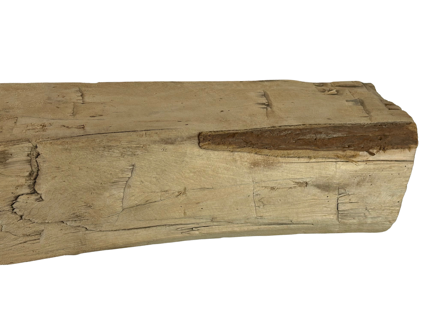 Hand Hewn Beam Fireplace Mantel - 7-1/2"H x 7"D x 57"L