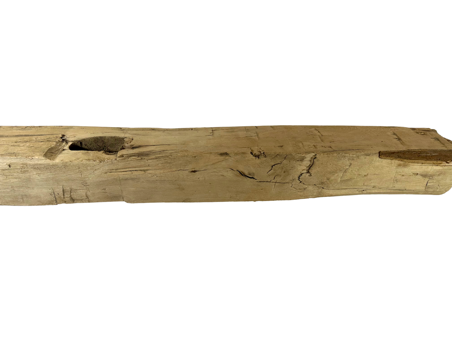 Hand Hewn Beam Fireplace Mantel - 7-1/2"H x 7"D x 57"L
