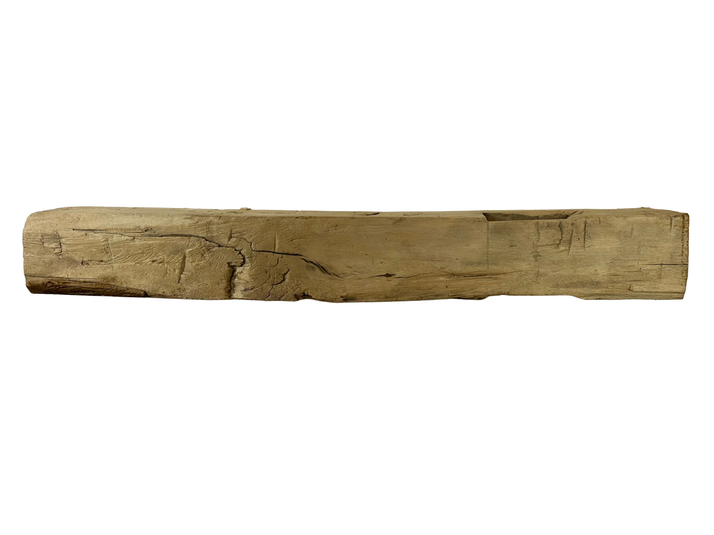 Hand Hewn Beam Fireplace Mantel - 7-1/2"H x 7"D x 57"L