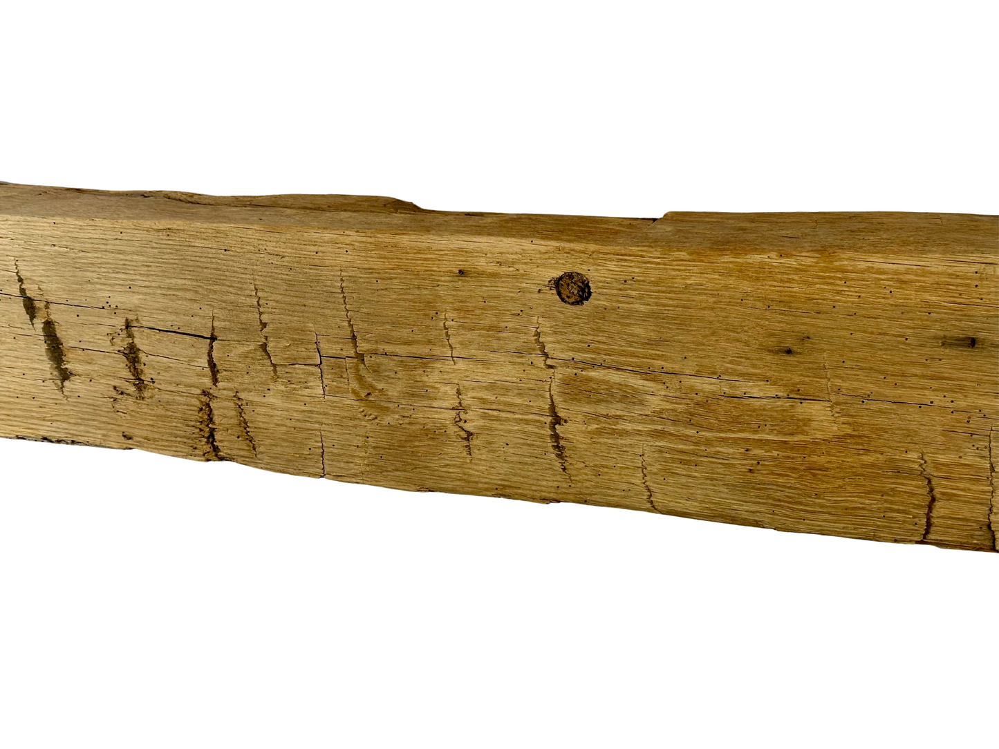 Hand Hewn Beam Fireplace Mantel - 8"H x 6"D x 60"L