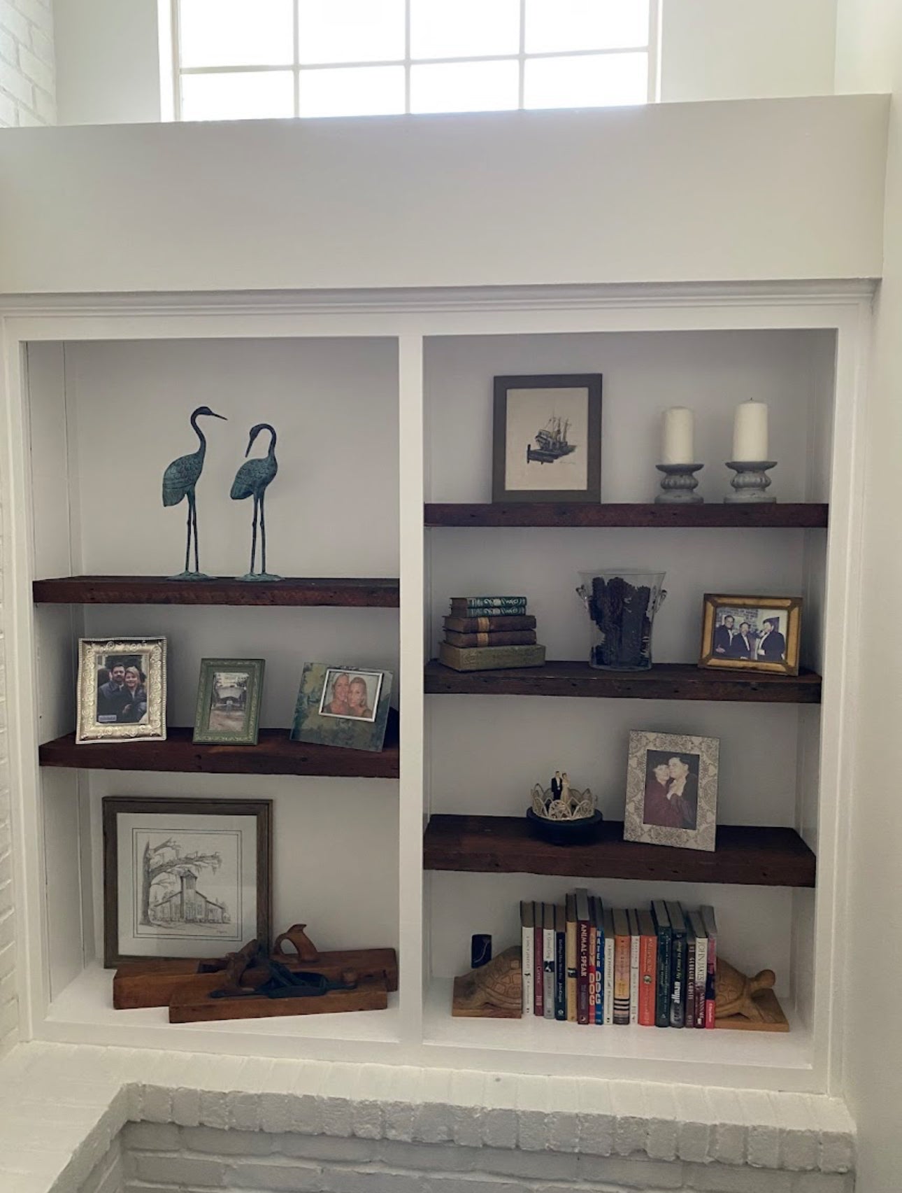 Reclaimed Wood Floating Wall Shelves - 2x10