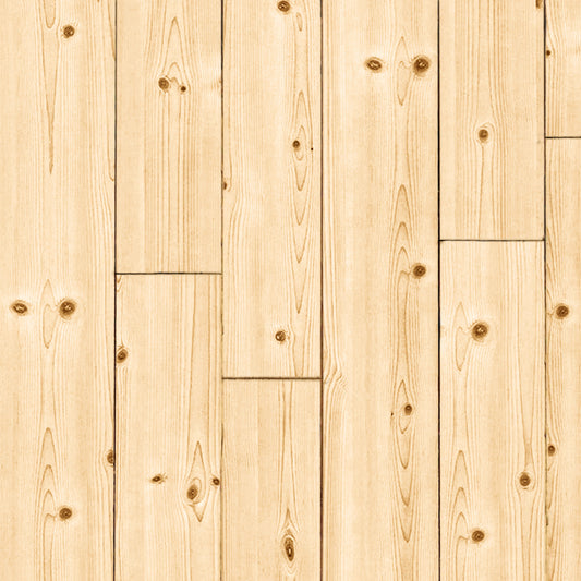 close up of yellow pine reclaimed flooring installed. There are a sizeable number of knots shown throughout and grain patterns in the wood are prominent.