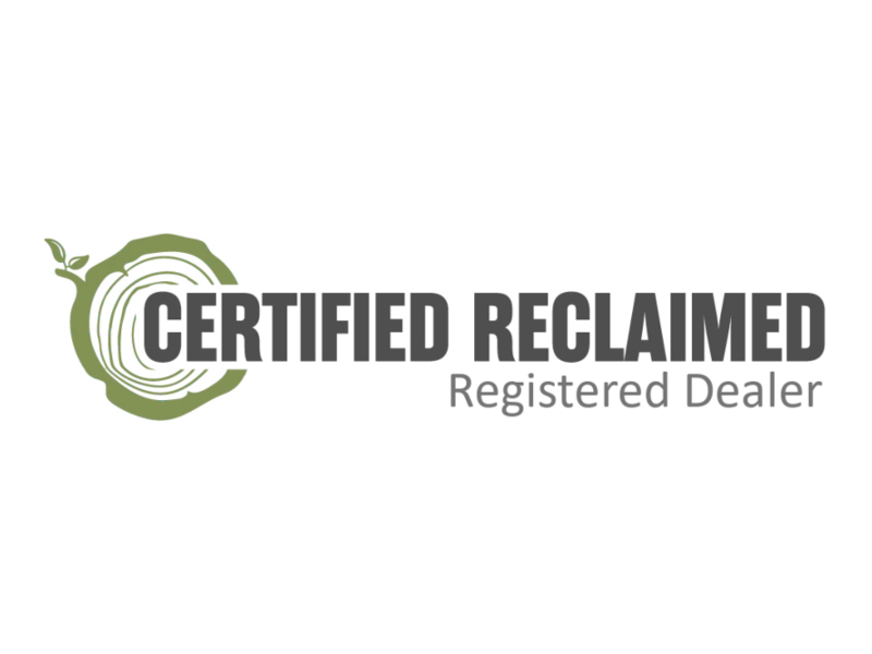 Proud to be a Certified Reclaimed Registered Dealer