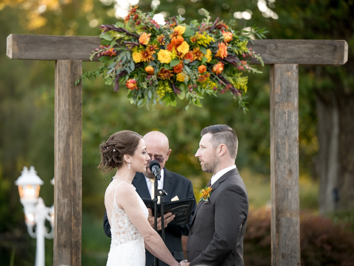 The Park Wedding: Reclaimed Wood Wedding Details
