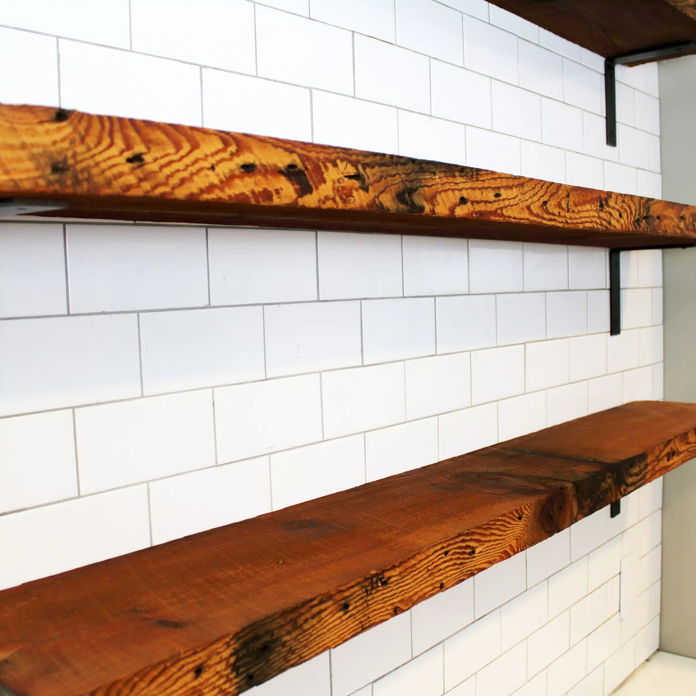 Reclaimed Wood Shelves